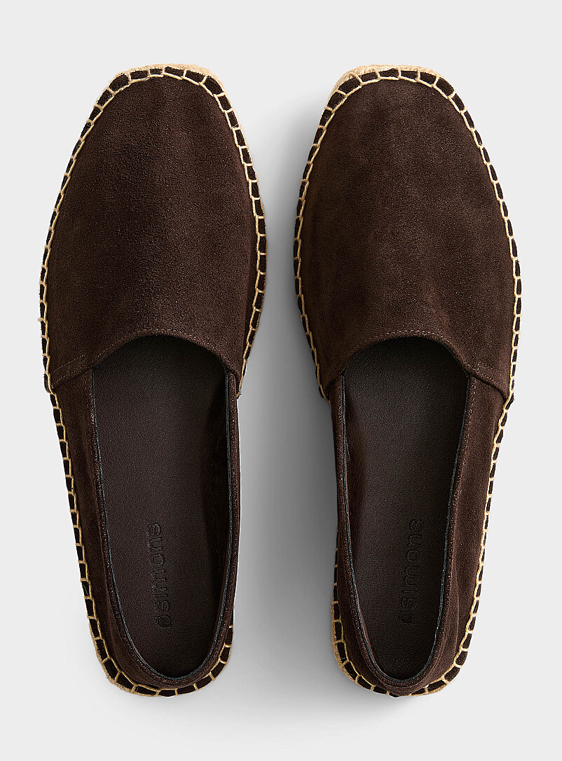 Chocolate suede Dutch espadrilles Men product image 2