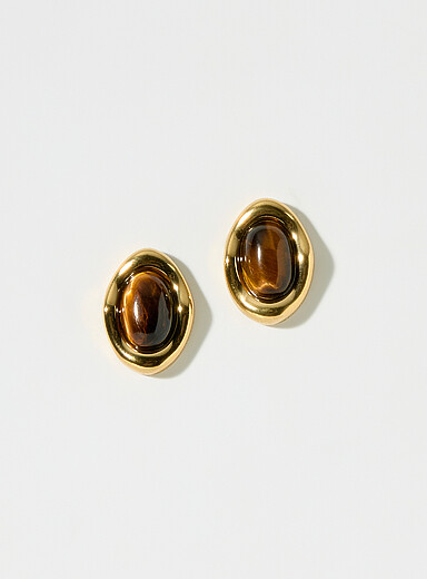 Les boucles d'oreilles Miel