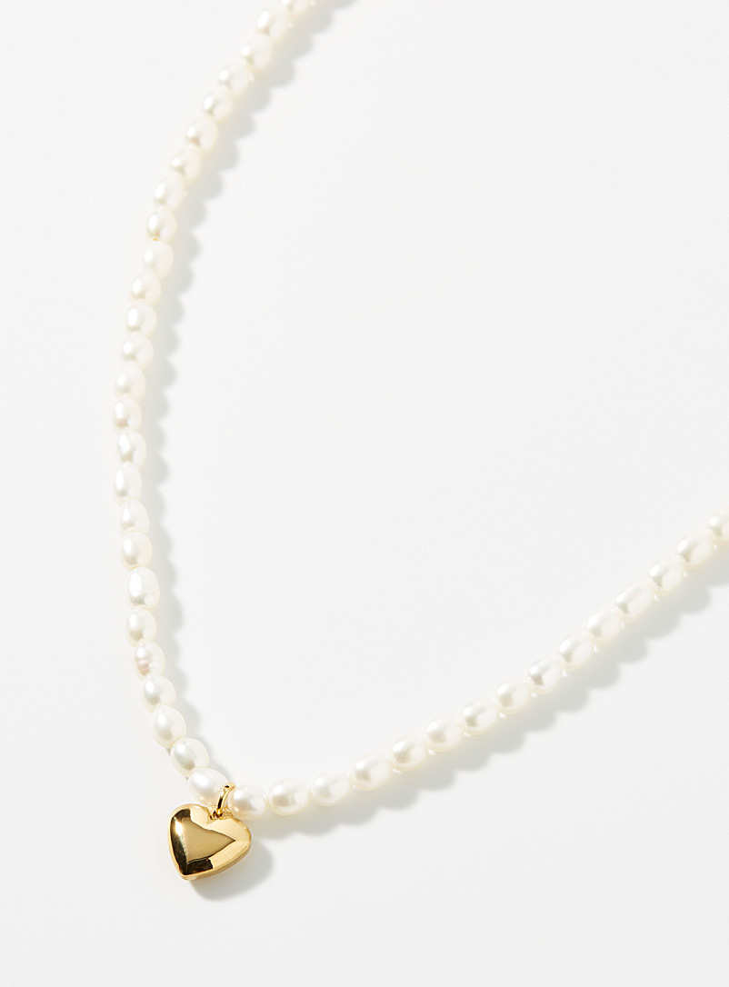Twenty Compass: Le collier de perles Rêve Blanc pour femme