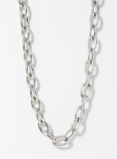 Oval link chain necklace <b>Exclusive Simons x Twenty Compass collection</b>