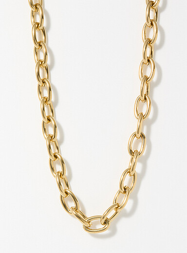 Oval link chain necklace <b>Exclusive Simons x Twenty Compass collection</b>