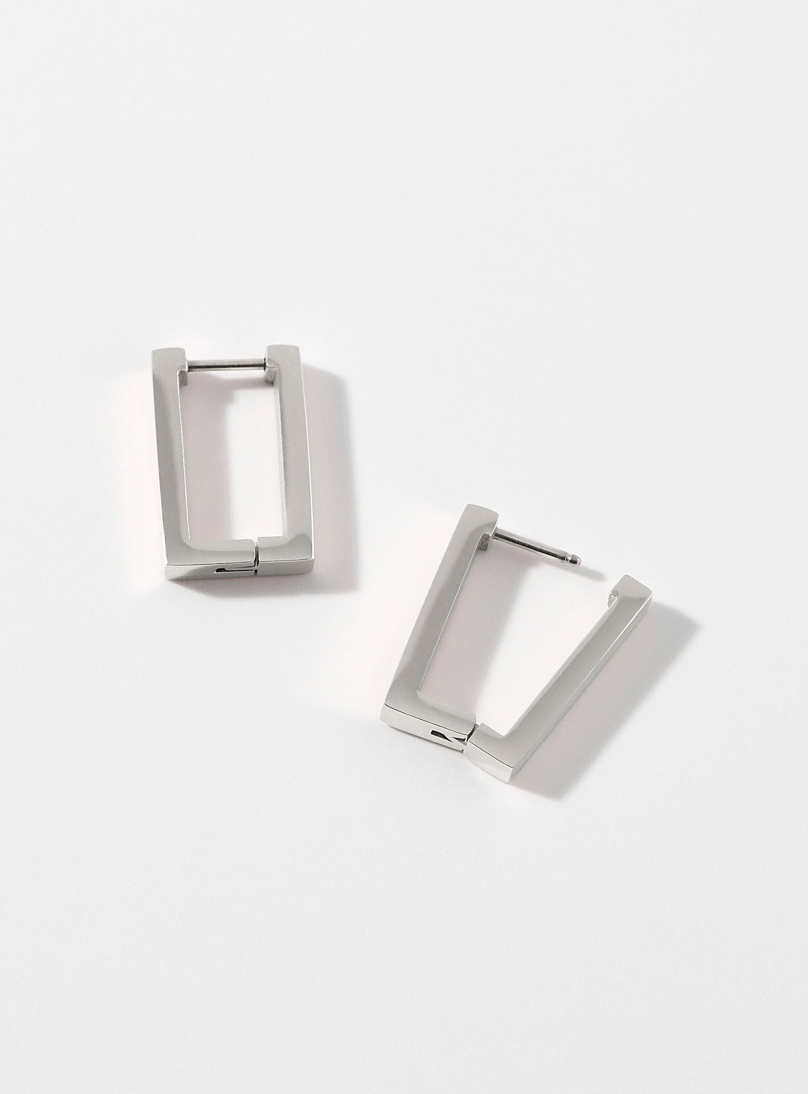 Twenty Compass x Simons - Women's Metallic rectangle earrings