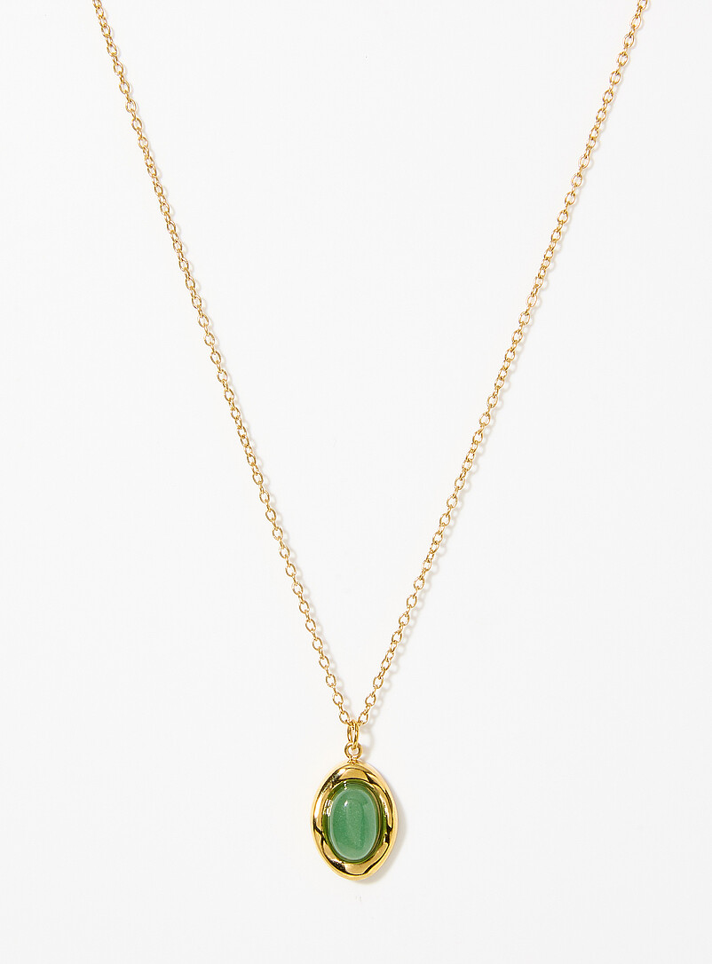 Green Aventurine Stone Chain Exclusive Simons X Twenty Compass Collection