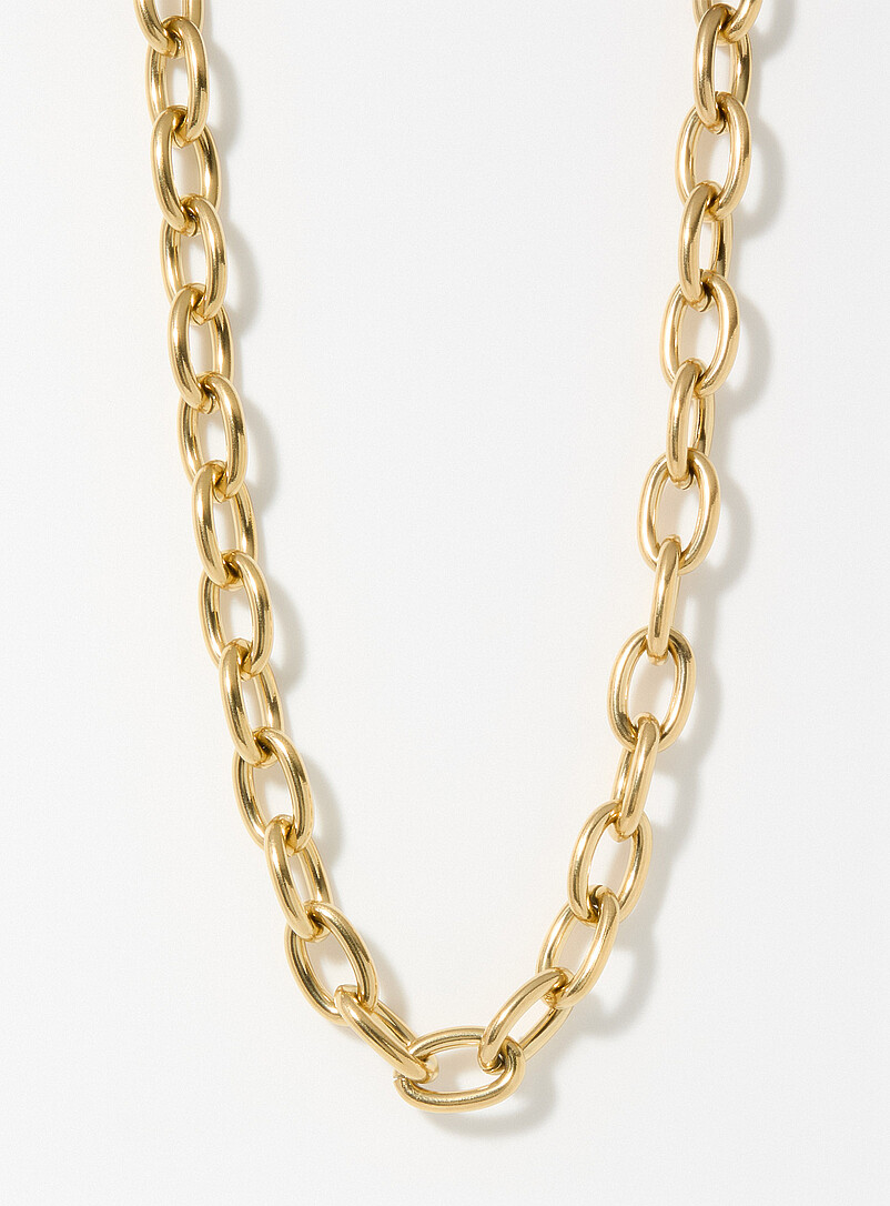 Oval link chain necklace Exclusive Simons x Twenty Compass collection product image (primary)
