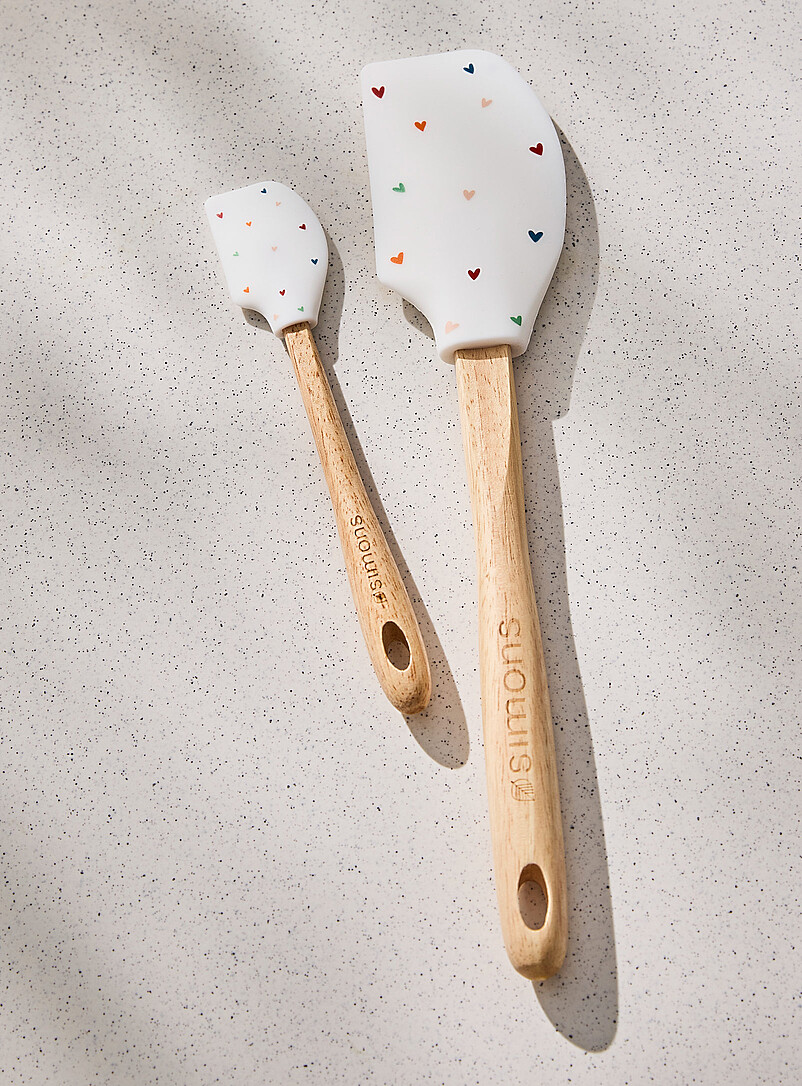 Colourful heart silicone mini spatula product image 2