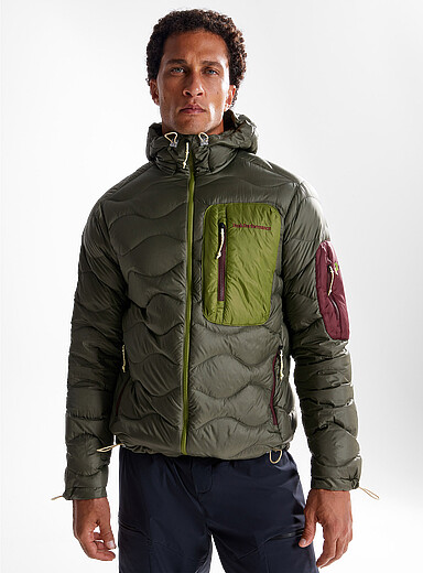 Helium utility hooded quilted jacket