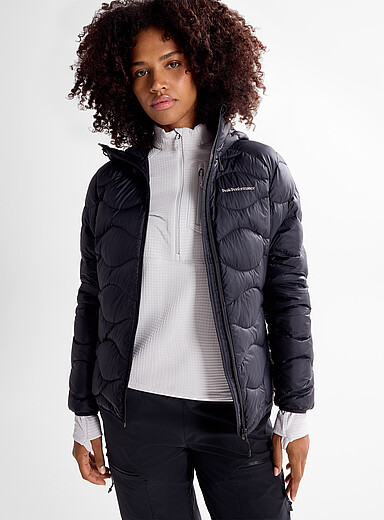 Helium hooded quilted jacket