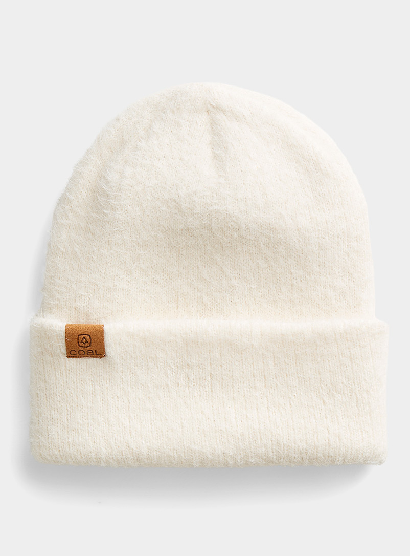 Coal Ivory White The Pearl velvety tuque for women