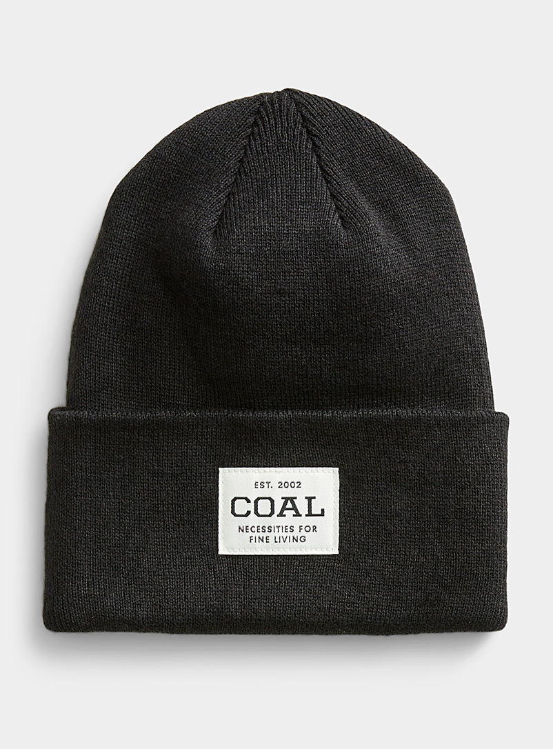 Coal Black The Uniform basic tuque for men