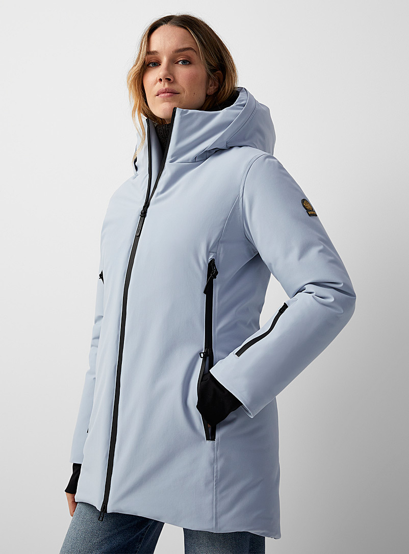 Kanuk Baby blue Laurier fitted parka for women