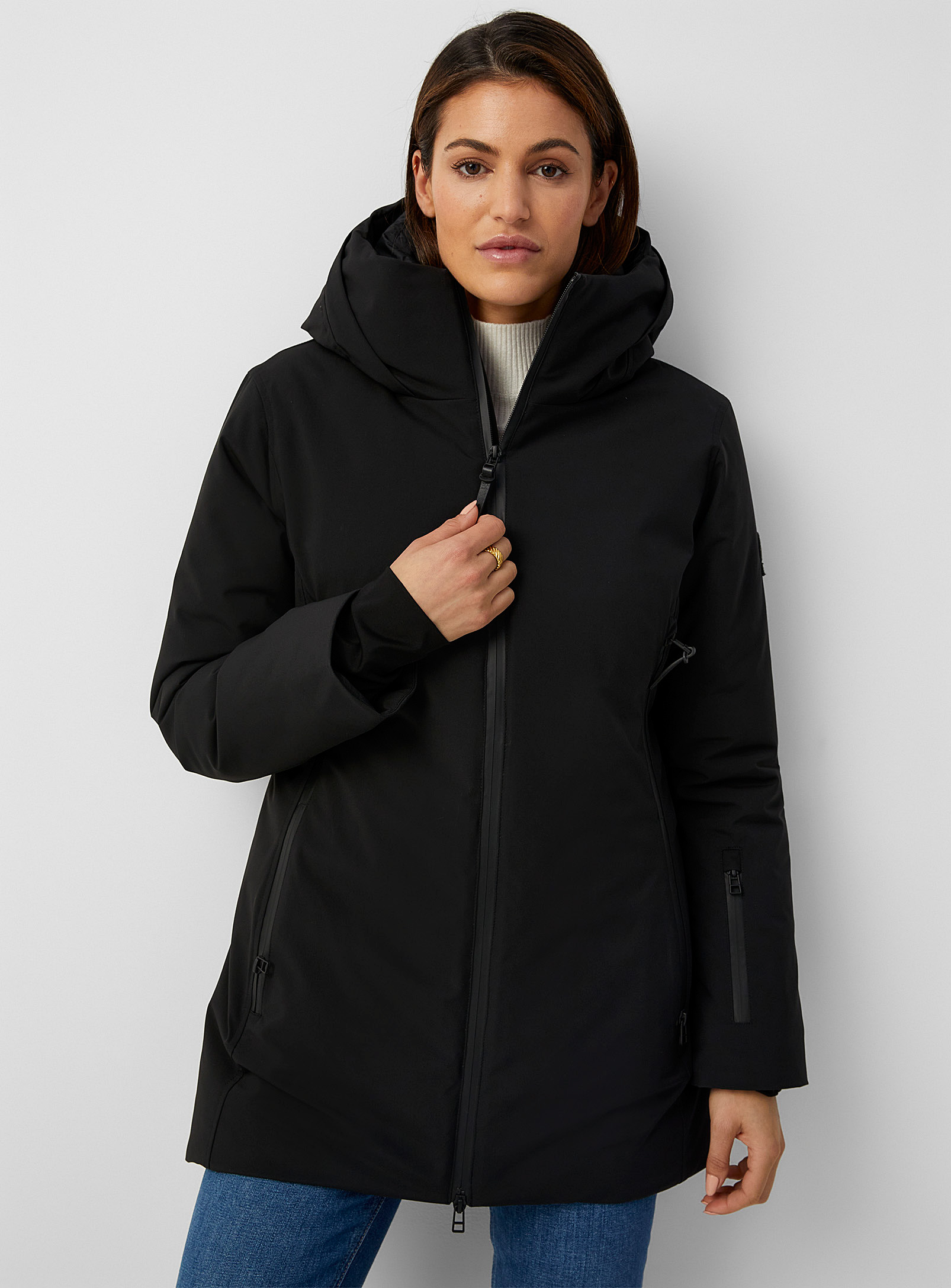 Kanuk Laurier Fitted Parka In Black
