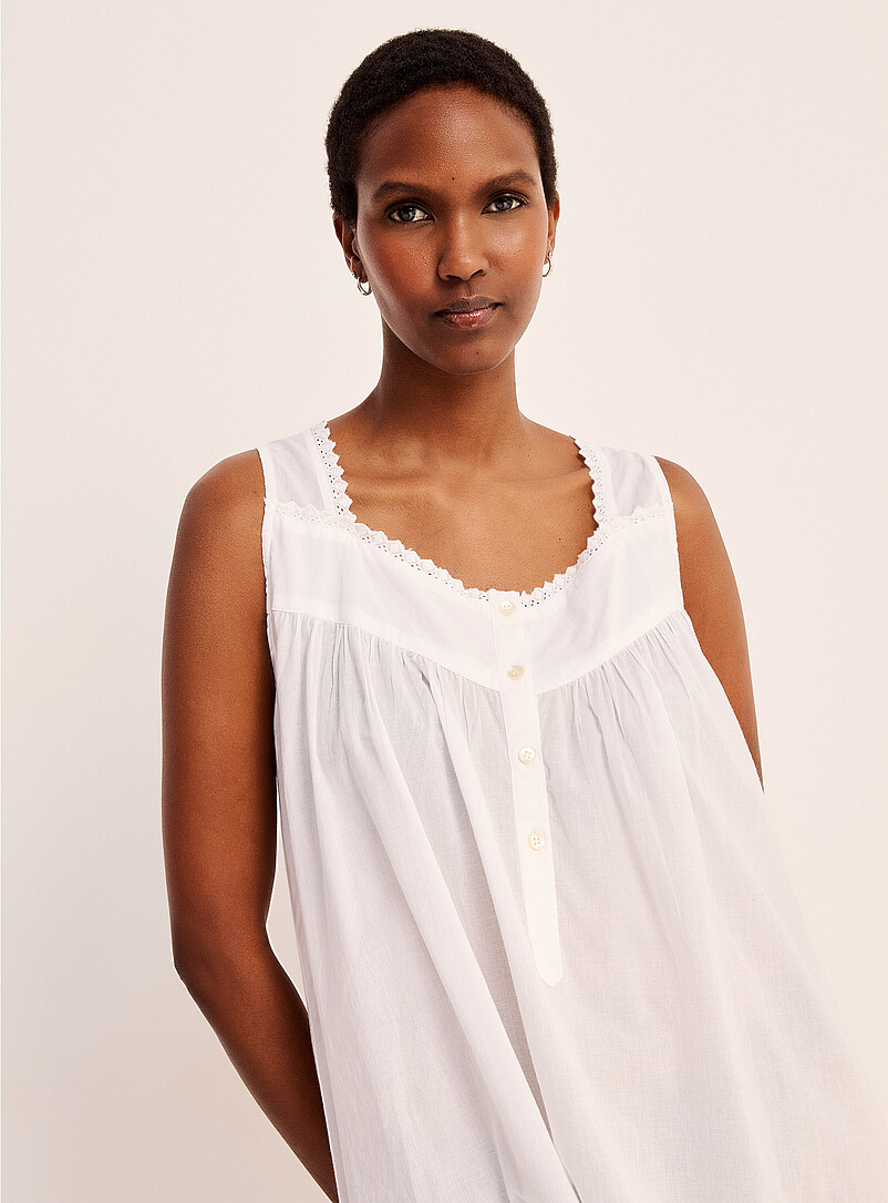 Ruffled mini-embroidery nightgown product image 2