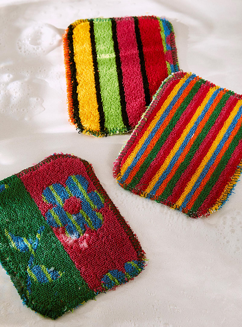 Funky colour scouring sponges Set of 3 product image (primary)