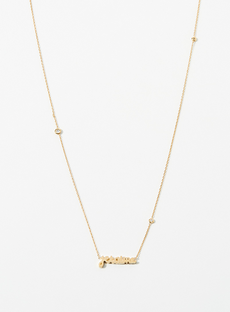Tai Assorted Je t'aime chain for women
