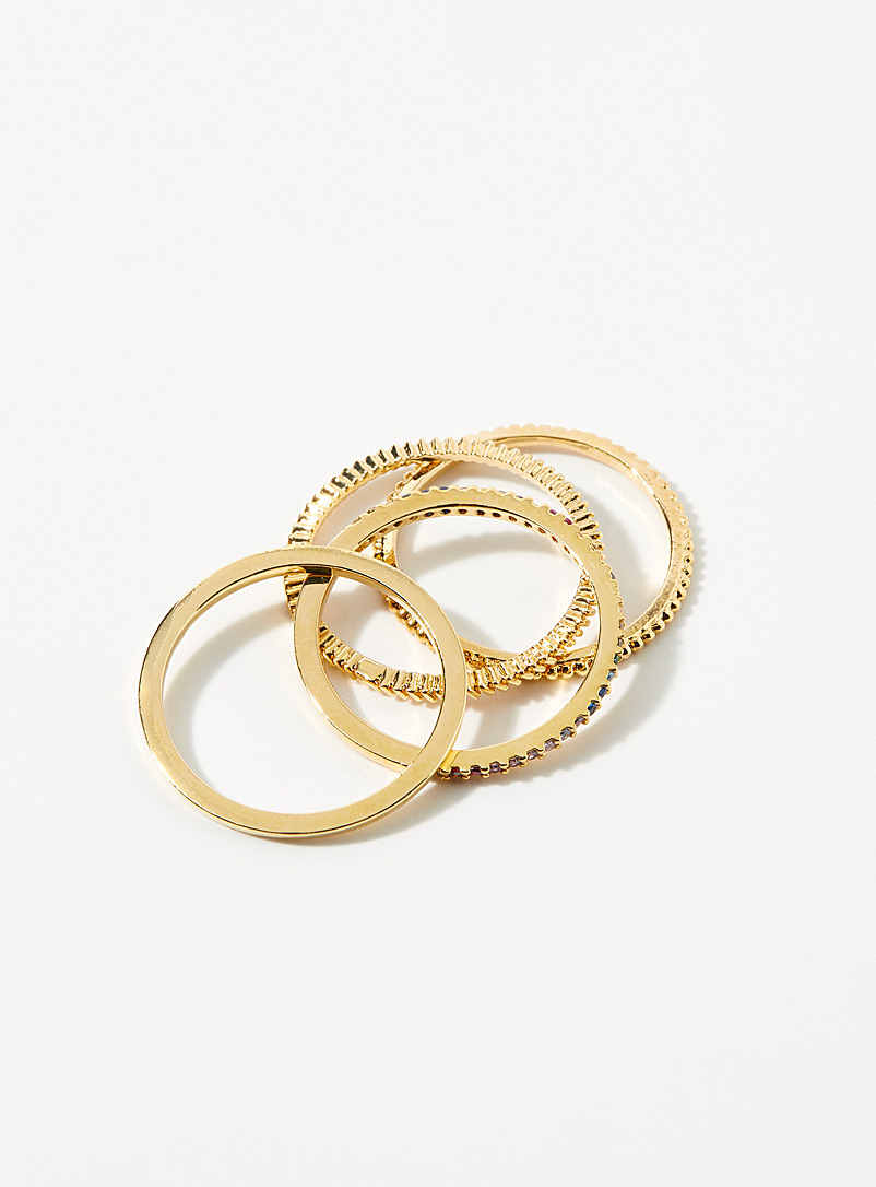 Tai Assorted Minimalist elegance rings Set of 4 for women