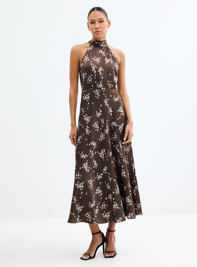 Samso Rheo La robe licou satin flloral texturé Rheo | Samsøe Samsøe | Robes ...