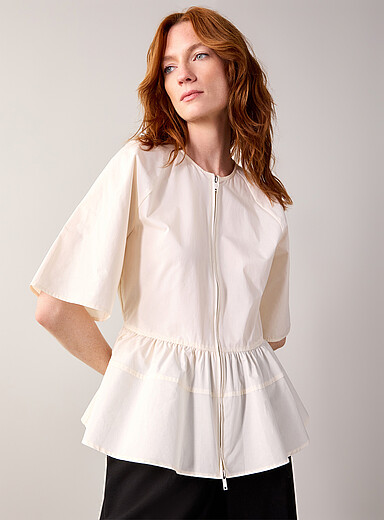 La chemise zipp&eacute;e &agrave; basque Satoman