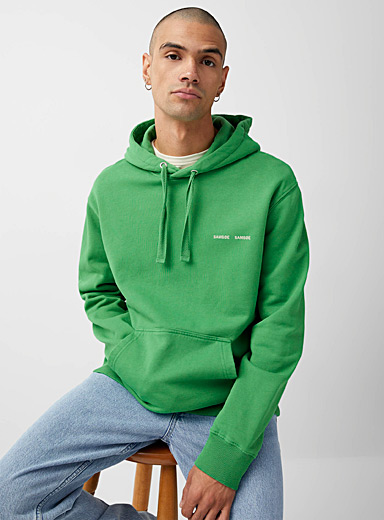 Minimalist logo hoodie | Samsøe Samsøe | Men's Hoodies & Sweatshirts ...