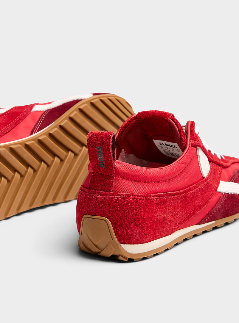 Alohas: Le sneaker Tb.304 nylon et su&egrave;de Femme Blanc pour femme
