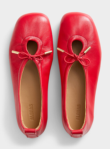 La ballerine cuir &agrave; boucle Rosalind Femme