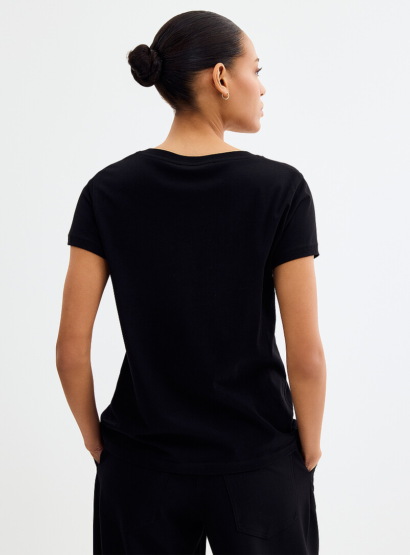 Soft jersey V-neck T-shirt product image 2
