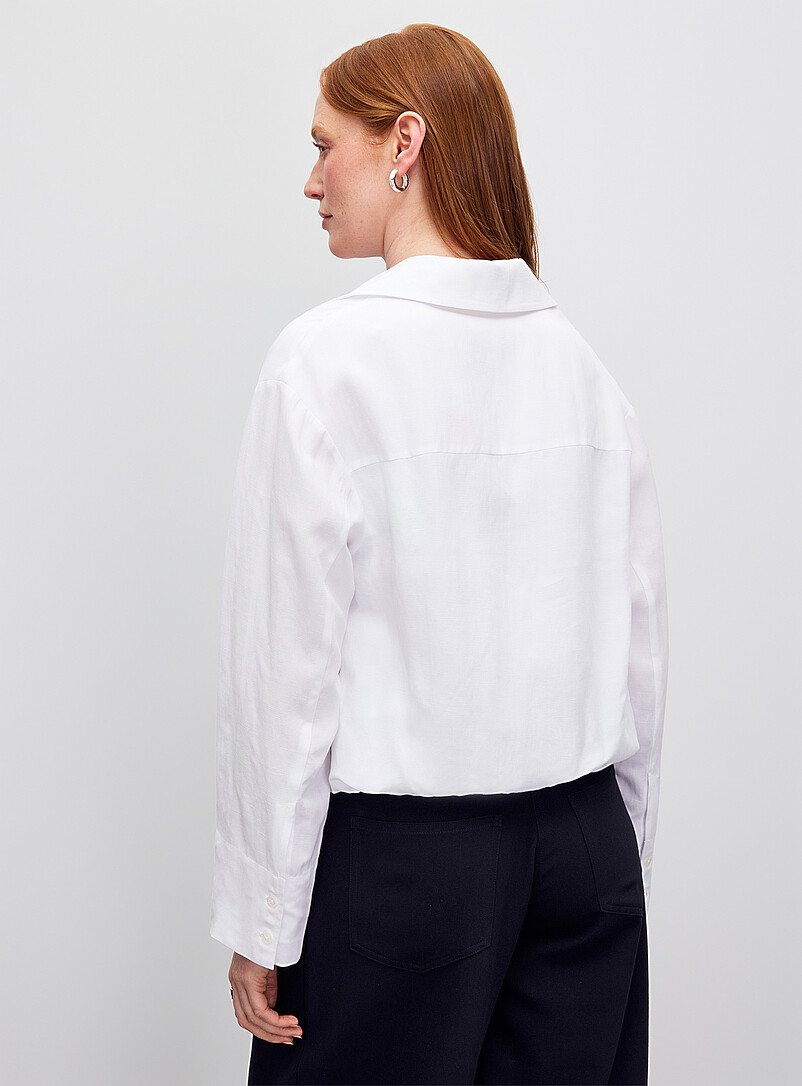 Johnny collar flowy balloon blouse product image 3