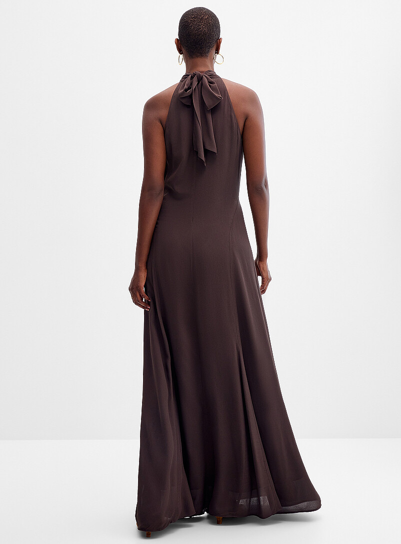 Saniva knotted mock-neck long dress product image 2