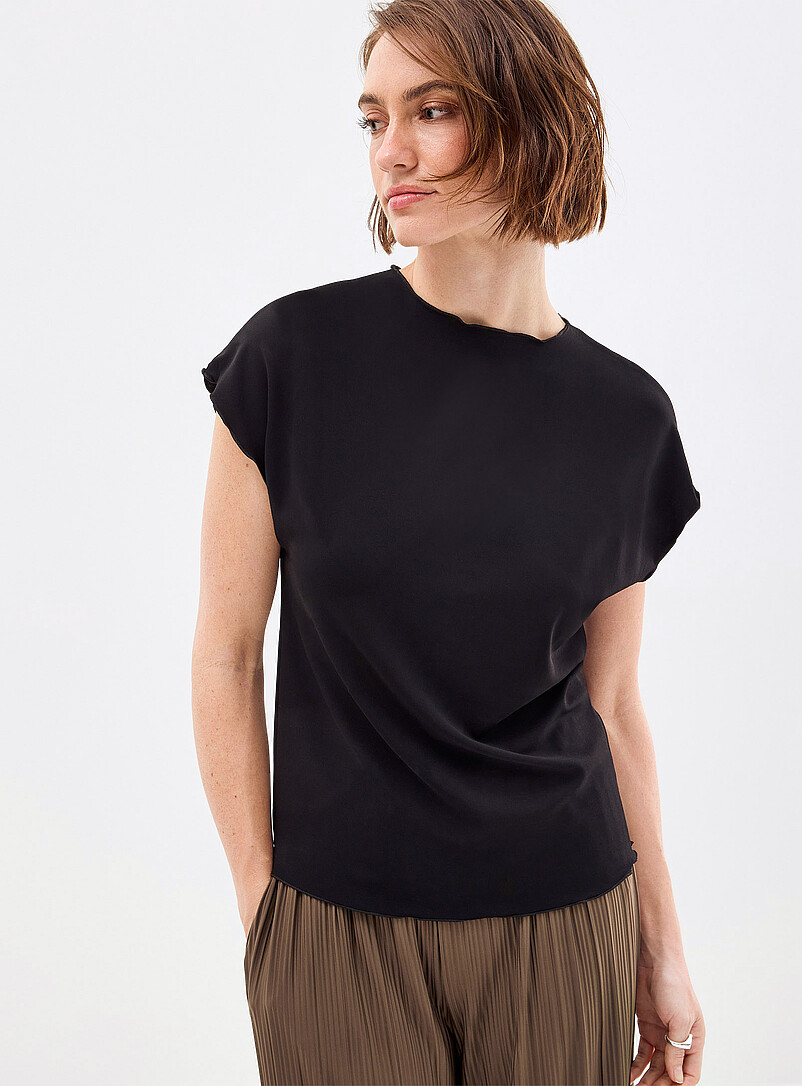 Saumi lettuce trim thick micromesh T-shirt product image 2