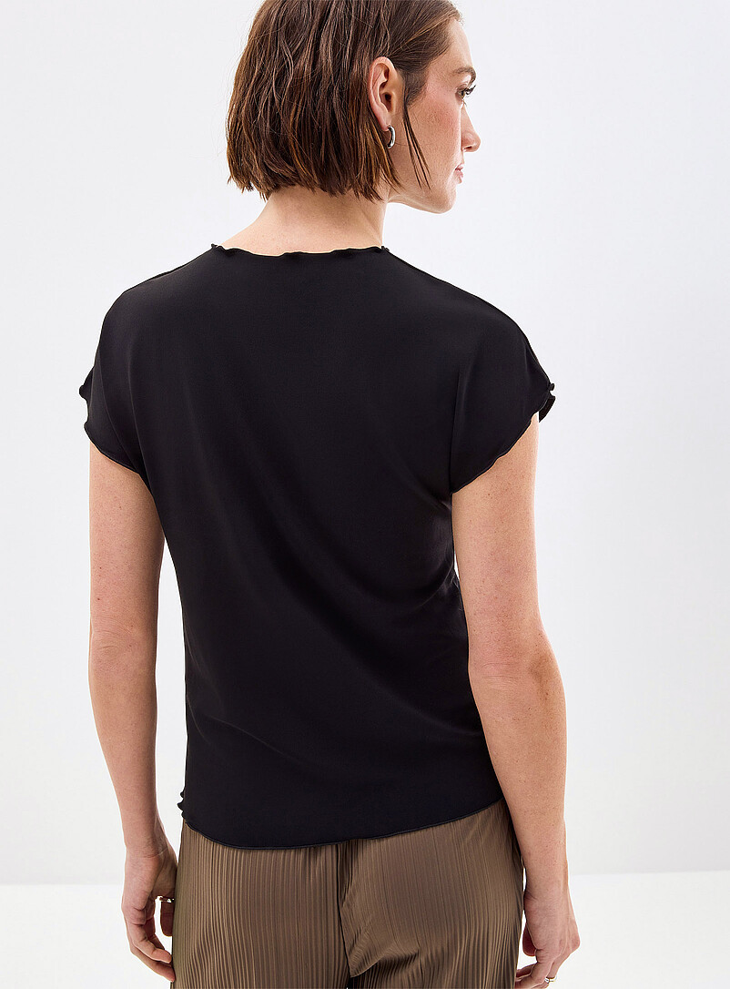 Saumi lettuce trim thick micromesh T-shirt product image 3