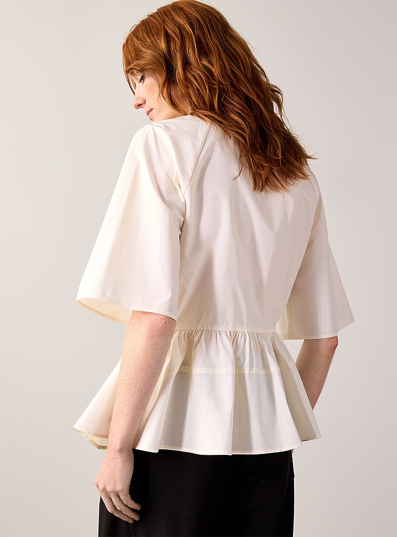 Satoman zippered peplum shirt product image 3