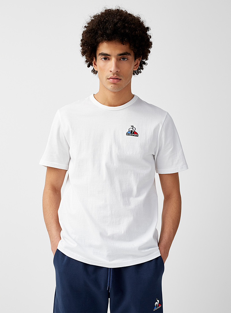 Le coq sportif: Le t-shirt écusson logo Blanc pour homme