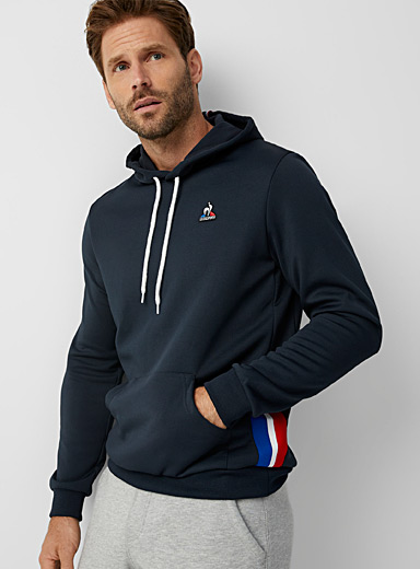 Tricolour insert hoodie | Le coq sportif | Men's Hoodies & Sweatshirts ...