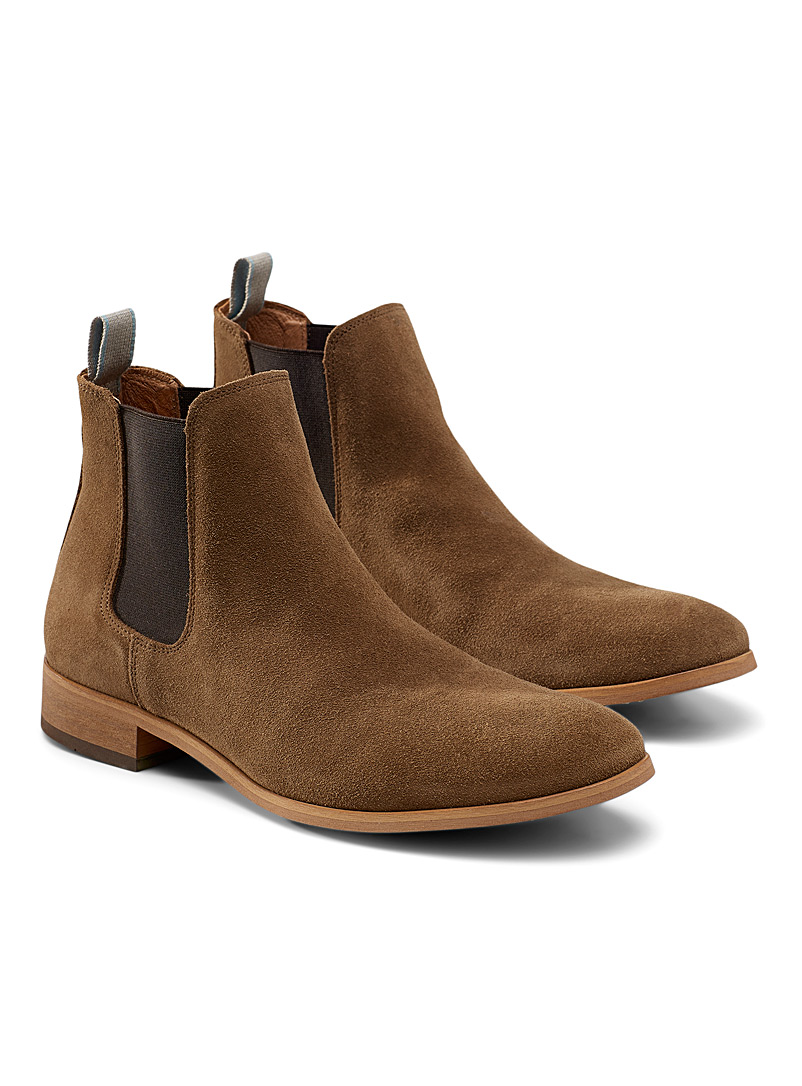 Shoe The Bear Medium Brown Dev suede Chelsea boots Men for men