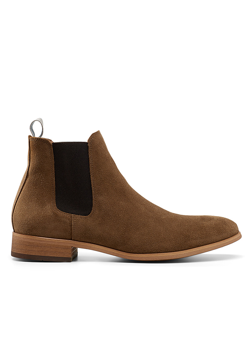 Shoe The Bear Medium Brown Dev suede Chelsea boots Men for men