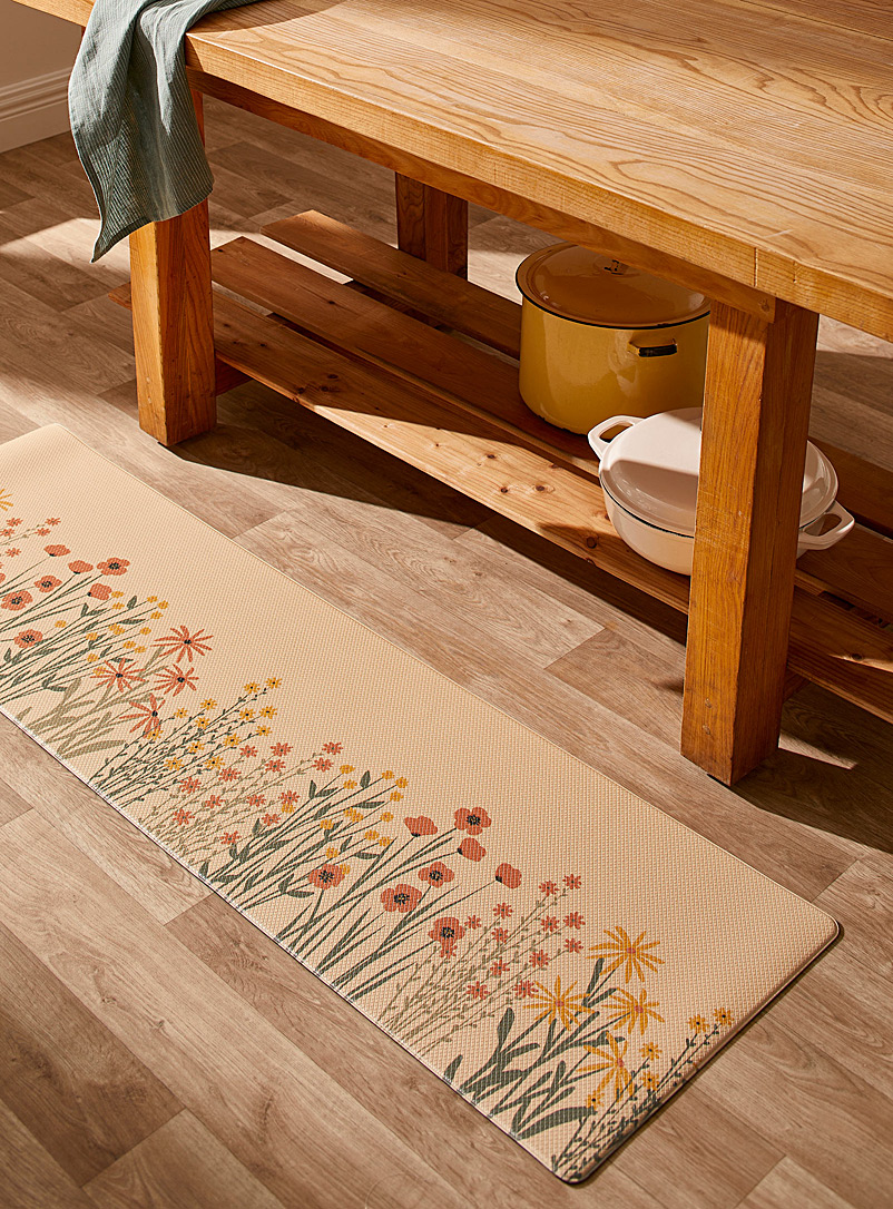 Simons Maison: Le tapis de cuisine champ de fleurs 45 x 150 cm Assorti