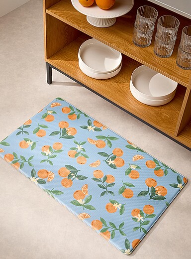 Fresh oranges kitchen mat 46 x 76 cm