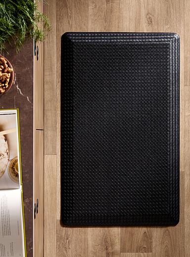 Simons Maison: Le tapis de cuisine tressage panier 46 x 76 cm Gris