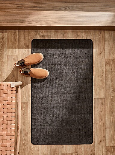Basket-weave small anti-slip shoe mat See available sizes