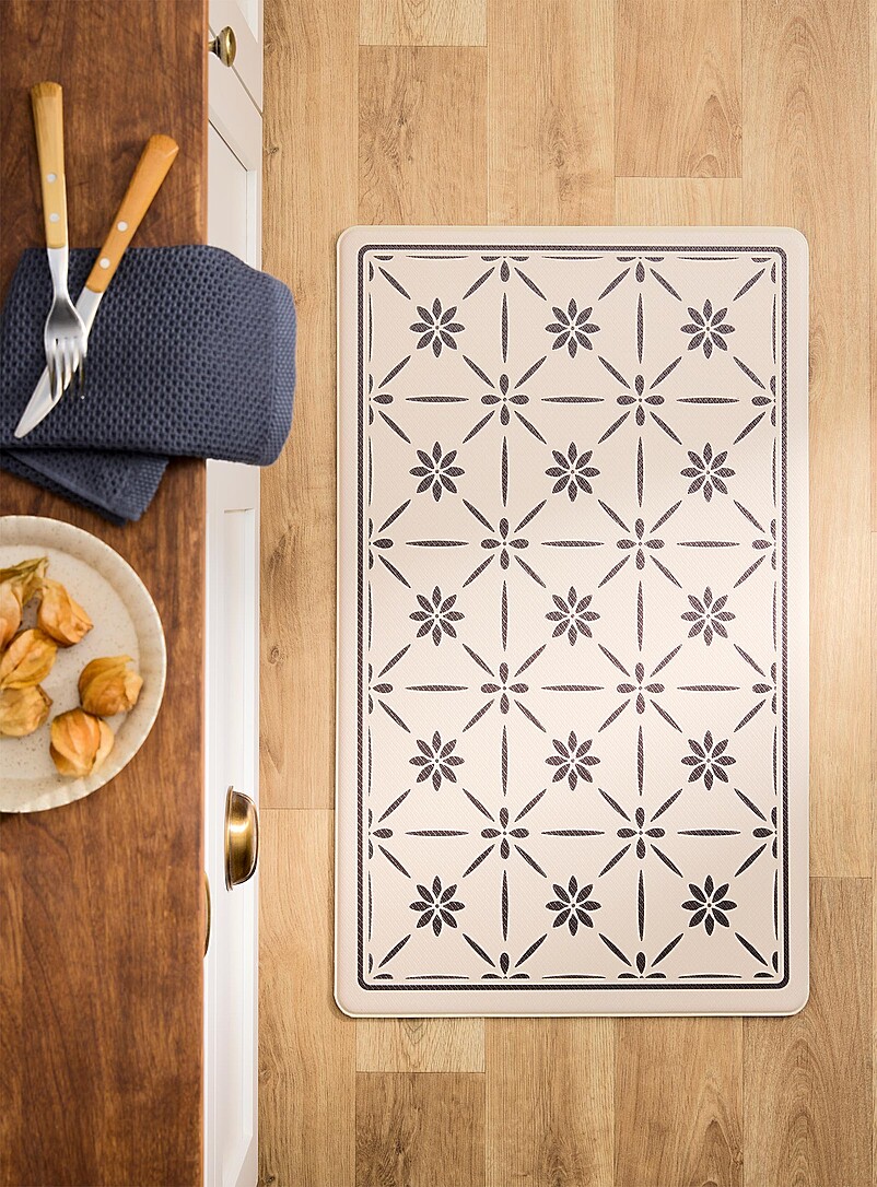 Floral tiling kitchen mat 46 x 76 cm product image (primary)