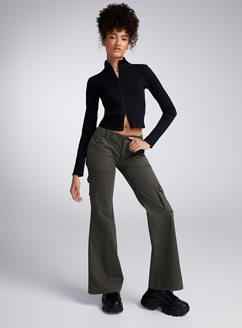 Boot-cut Fit Trousers, Silk Trousers, Flap Pockets With Gold Buttons, Pin  Thick Pants, Bonelli Lux 