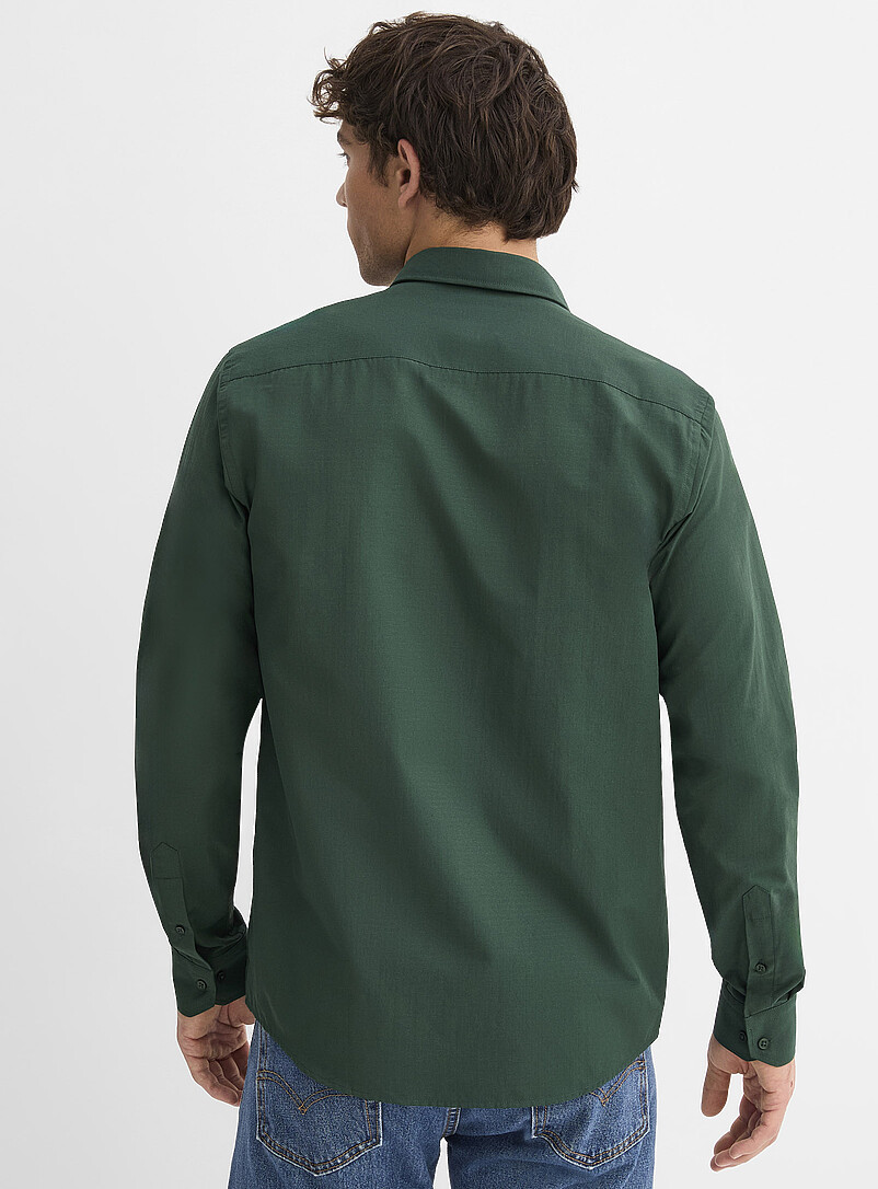 Le 31: La chemise jacquard ton sur ton <b>Coupe moderne</b> Blanc pour homme