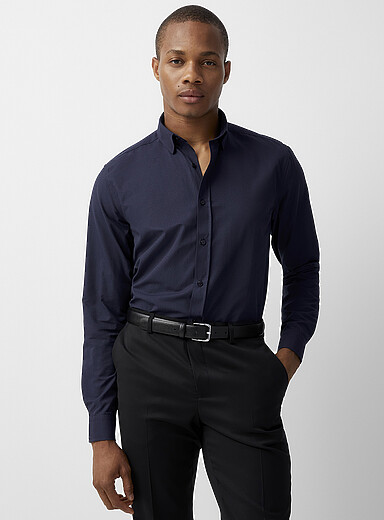 Tone-on-tone jacquard shirt <b>Modern fit</b>