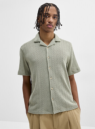 La chemise cabana tricot pointelle