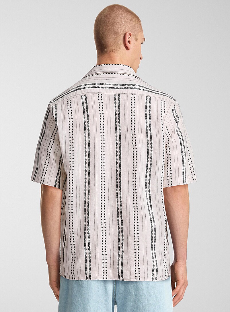 Folk stripe camp shirt product image 2