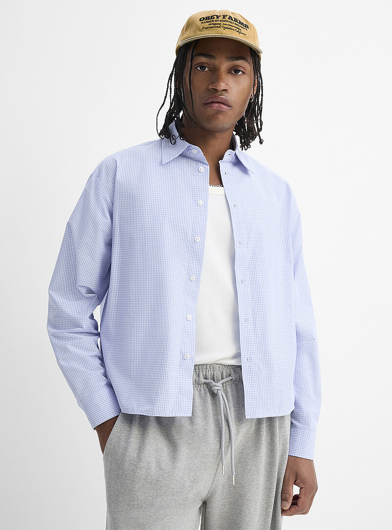 Cropped poplin dress shirt Boxy fit product image 2