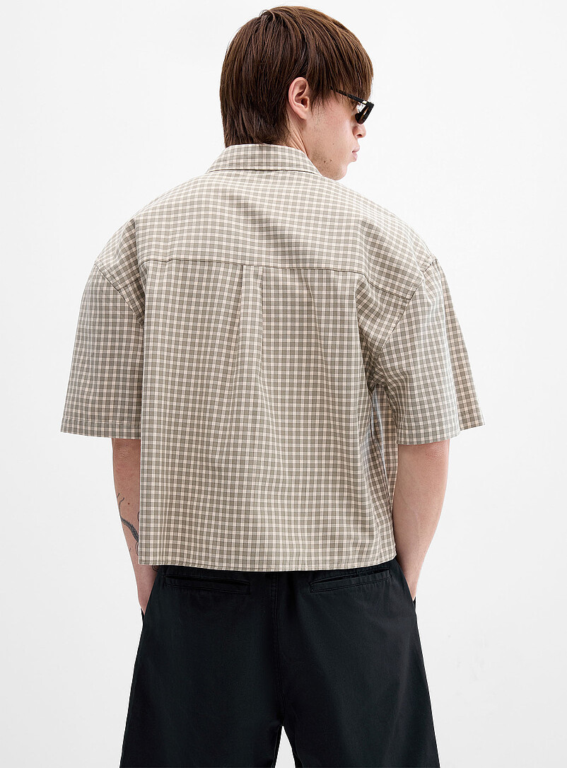 Gingham cropped shirt Boxy fit product image 2