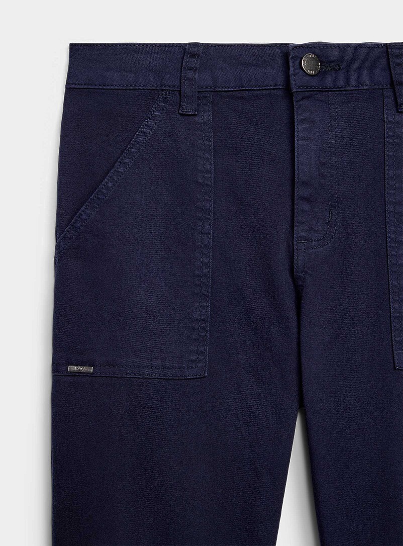 FDJ French Dressing: Le jean tr&egrave;s extensible poches plaqu&eacute;es Olivia <b>Coupe : jambe ajust&eacute;e, taille r&eacute;guli&egrave;re</b> Vert fonc&eacute; - Mousse pour femme