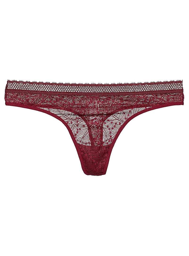 Simone Pérèle Red Comet autumn red thong for women