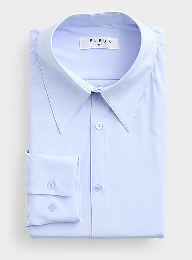 La chemise col &agrave; longues pointes Coupe standard <b>Importation de S&eacute;oul</b>