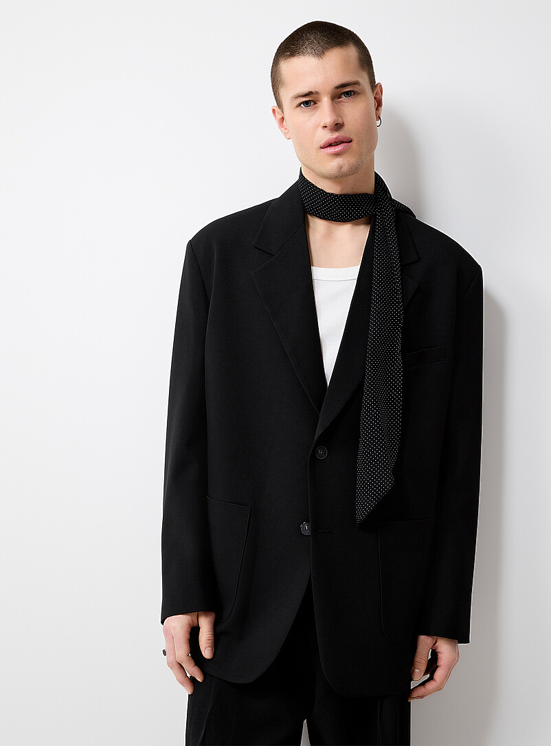 Oversized Solid-Colour Blazer Imported From Seoul